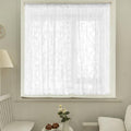 Lace Sheer Curtain Panels for Living Room - Floral White, Light-Filtering