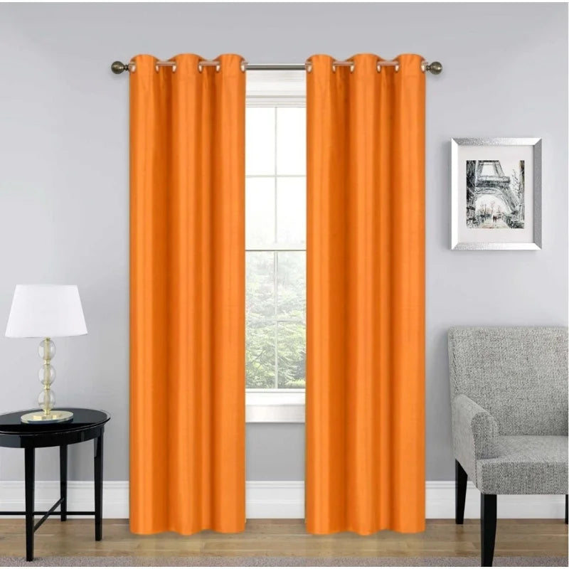 Blackout Window Curtain Drapes Set of 2 - 35x84 Inches for Bedroom & Living Room