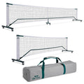 2-in-1 Pickleball Net Set with Steel Frame, Full & Half Court, USAPA Regulations