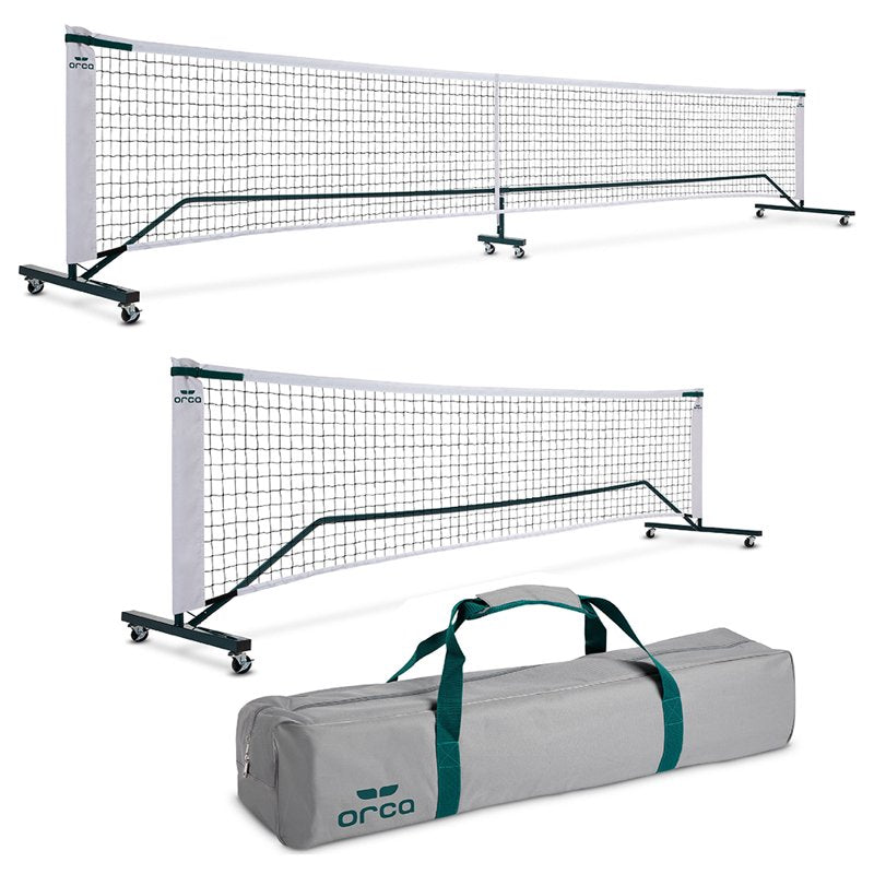 2-in-1 Pickleball Net Set with Steel Frame, Full & Half Court, USAPA Regulations