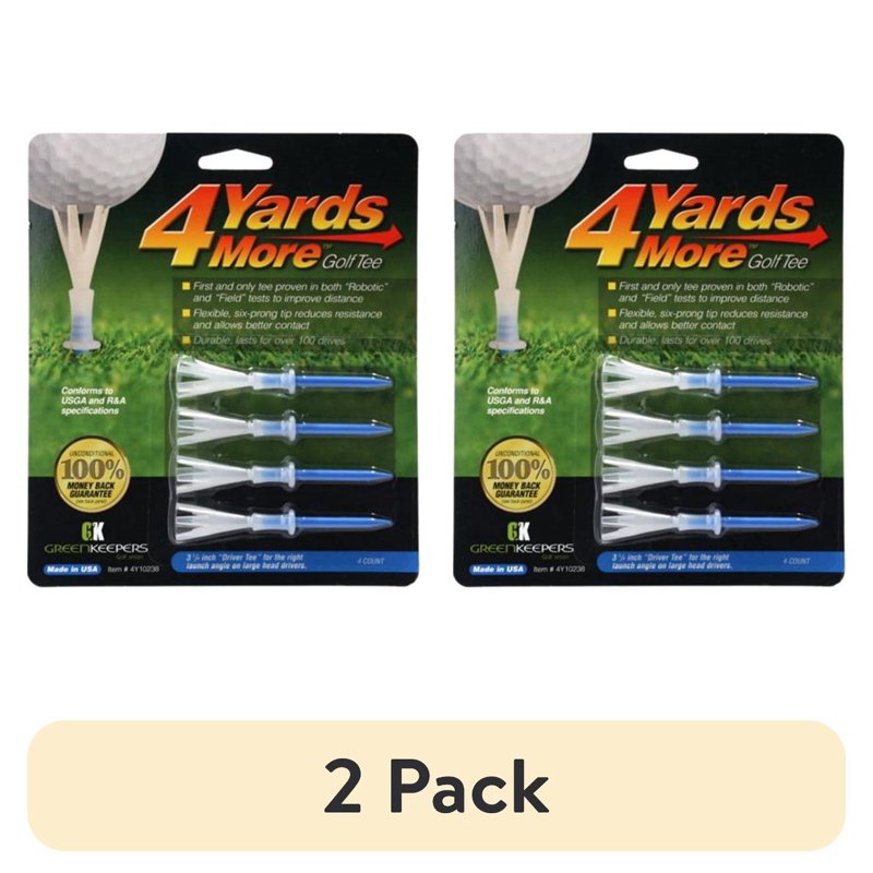 Reusable Golf Tees 4 Yards Longer Distance Plastic 3 1/4" Pack Variants