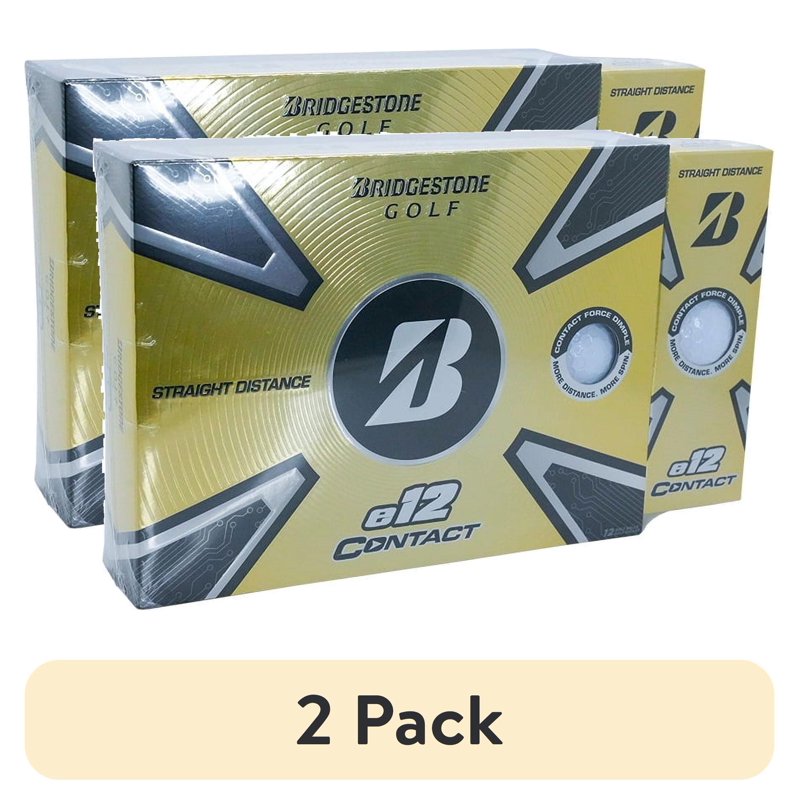 Bridgestone E12 Contact Golf Balls Bonus Pack - Long Distance & Reduced Spin