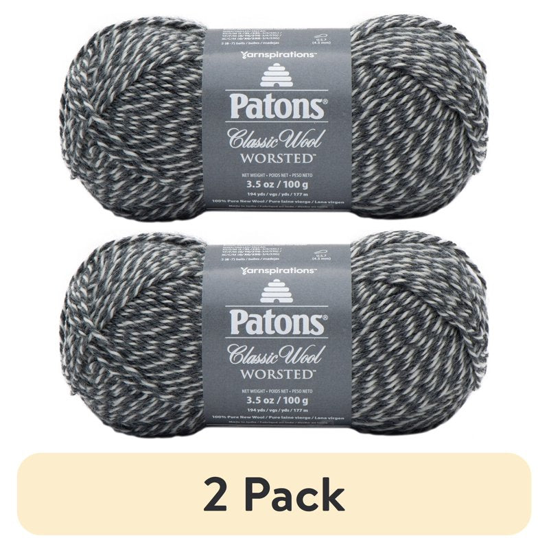 Wool Yarn Bulk Pack - 100% Wool Worsted Weight for Knitting & Crocheting