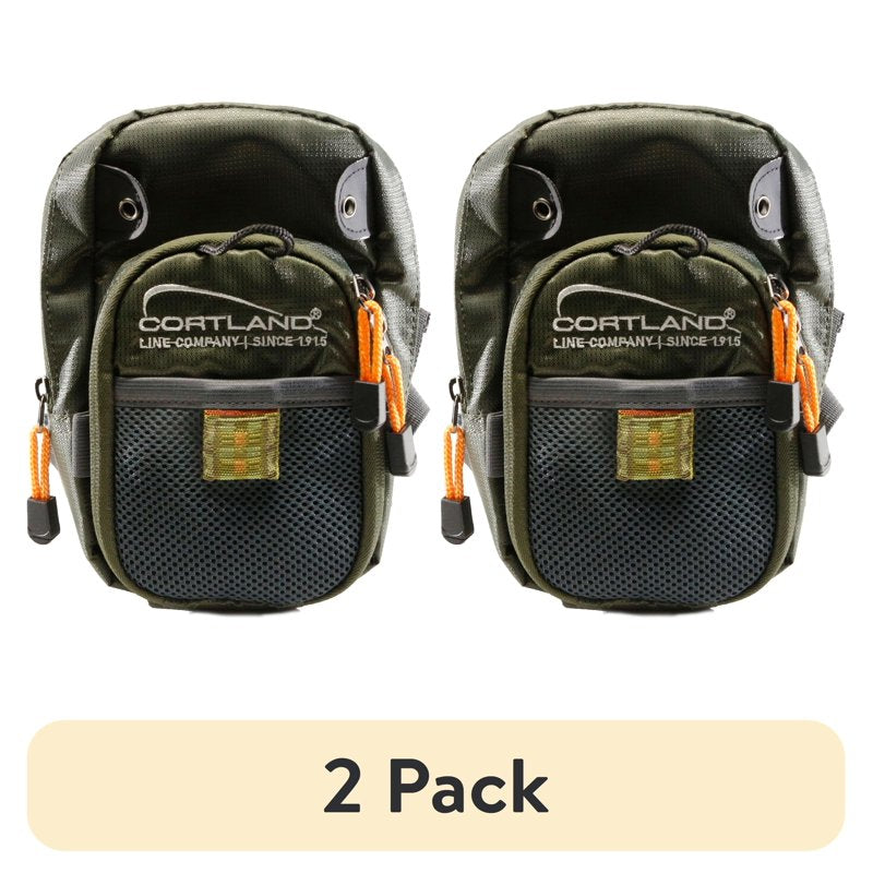 Adult Tackle Bag with Multiple Pouches - Green Fishing Tackle Storage Pack
