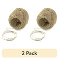 Natural Hemp Twine 20 lb Polished Thin Cord Roll for Crafts & Jewelry - 300ft