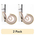 2 Pack Metallic Disk Beads for Jewelry Making, Gold Silver Rose, 7.5 Inches