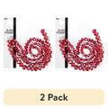 Red AB Glass Rondelle Beads 3 Strand Jewelry Making Supplies 4/6/8mm - 88 Pieces