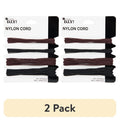 Nylon Jewelry Stringing Cord 36ft Bulk Roll for Beading & Crafting - Black & Brown
