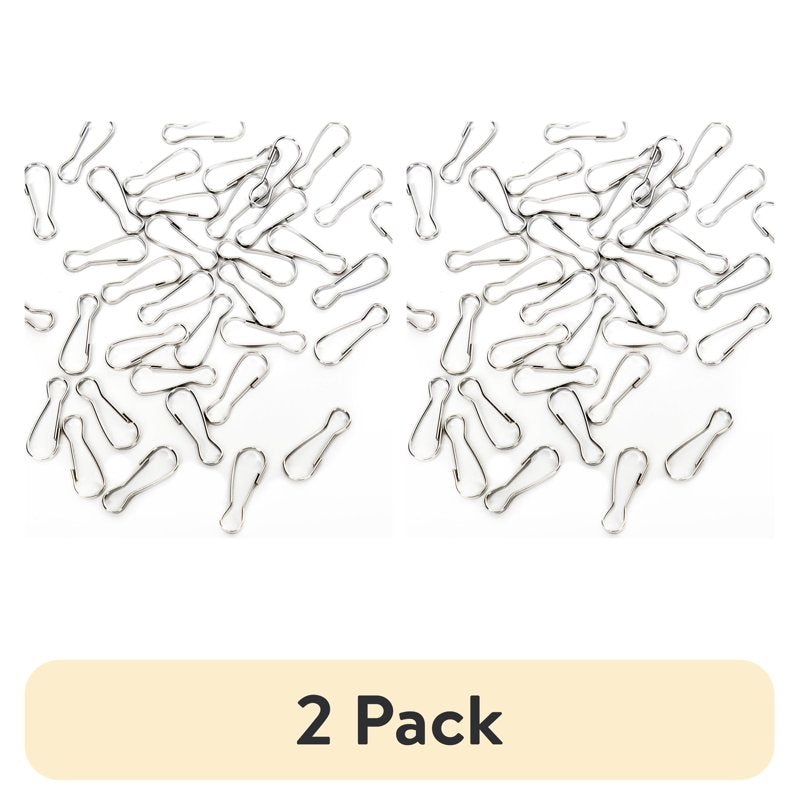 Metal Lanyard Hooks 40-Pack for Jewelry and Craft Making - Silver Finish