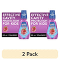 Kids Fluoride Mouthwash with Strawberry Flavor - Alcohol-Free, 2 Pack
