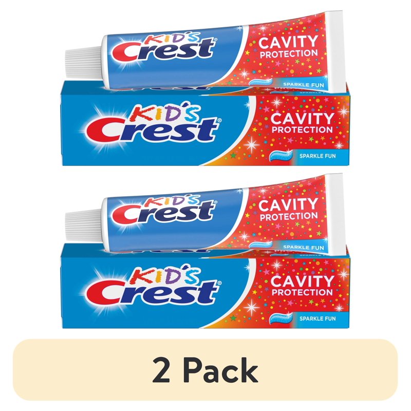 Kids Cavity Protection Toothpaste with Fun Sparkle Flavor - 4.6 oz, Pack of 2