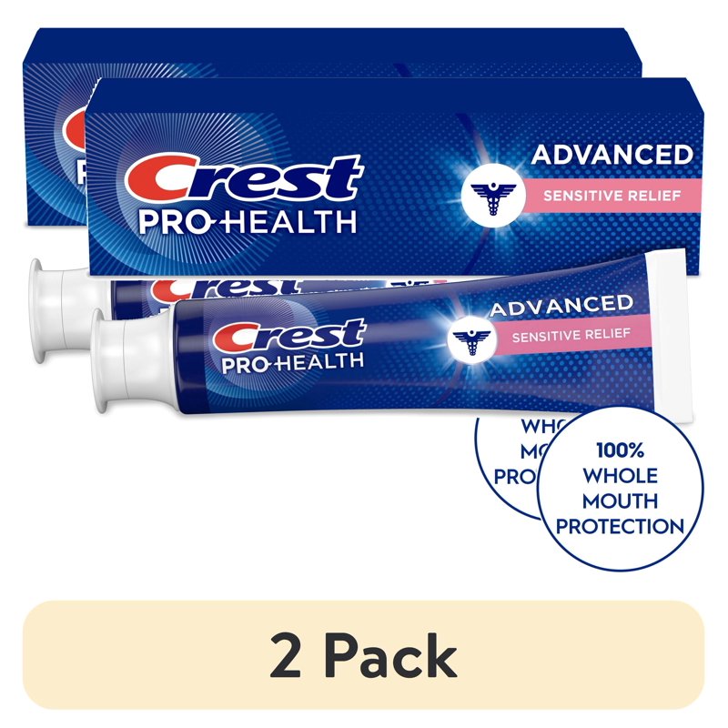 2 Pack Sensitive Relief Toothpaste with Fluoride - 5.1oz