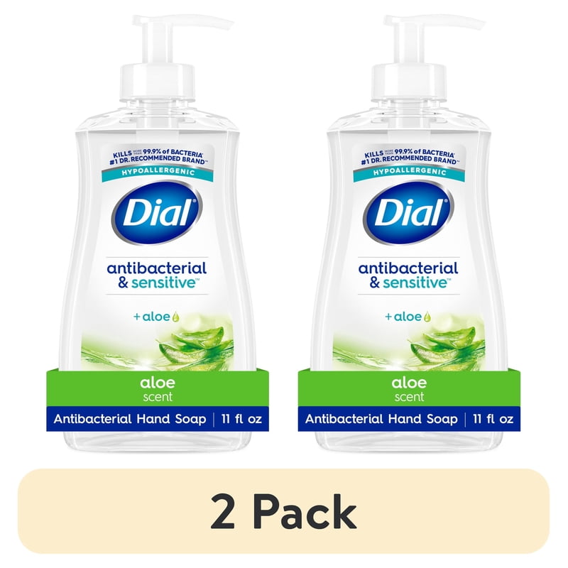 Antibacterial Sensitive Liquid Hand Soap with Aloe - Hypoallergenic, 11 fl oz