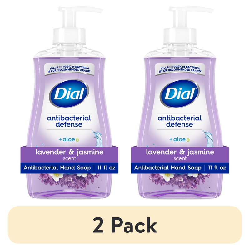 Antibacterial Liquid Hand Soap 2-Pack - Lavender & Jasmine Scent, 11 fl oz