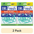Dental Floss Picks Mint Waxed 60 Count - Resealable Pack for Better Oral Hygiene
