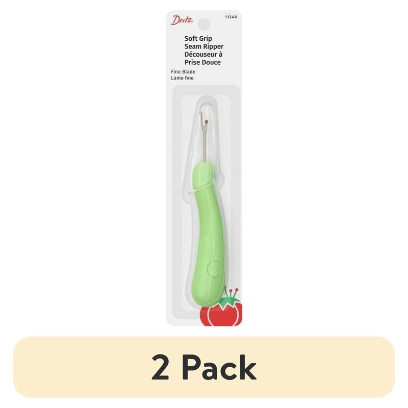 Seam Ripper 2 Pack - Soft Grip Deluxe Sewing & Repair Tool