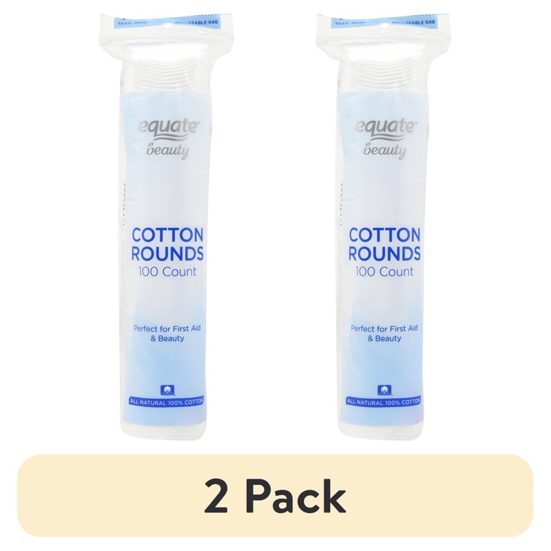 Cotton Rounds - Pack of Multiple Quantities 100% Natural Cotton for Makeup & Skincare