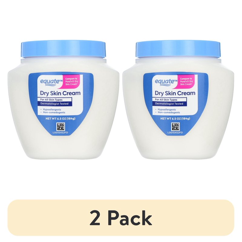 Dry Skin Moisturizer Cream for All Skin Types - 6.5 oz, Pack of 2