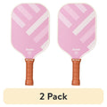 (2 Pack) Pickleball Paddle DEFY - Textured Fiberglass Surface + Polypropylene Core - Official USAP Approved - Pink