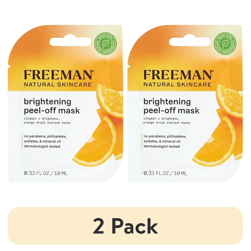Vitamin C Brightening Peel Off Mask for All Skin Types - 2 Pack