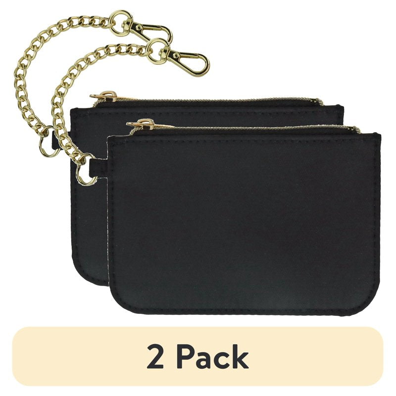 Small Wallet with Chain for Adults Unisex Denim or Black Wallets