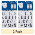 2 Pack Iron-On Letter Sheets for Fabric Personalization - 69 Pieces