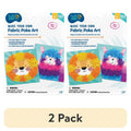 Kids Fabric Poke Art Craft Kit with 2 Designs - Lion & Llama, Unisex Child