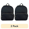 Black Nylon Travel Backpack for Crafts, School & Everyday Use - 2 Pack