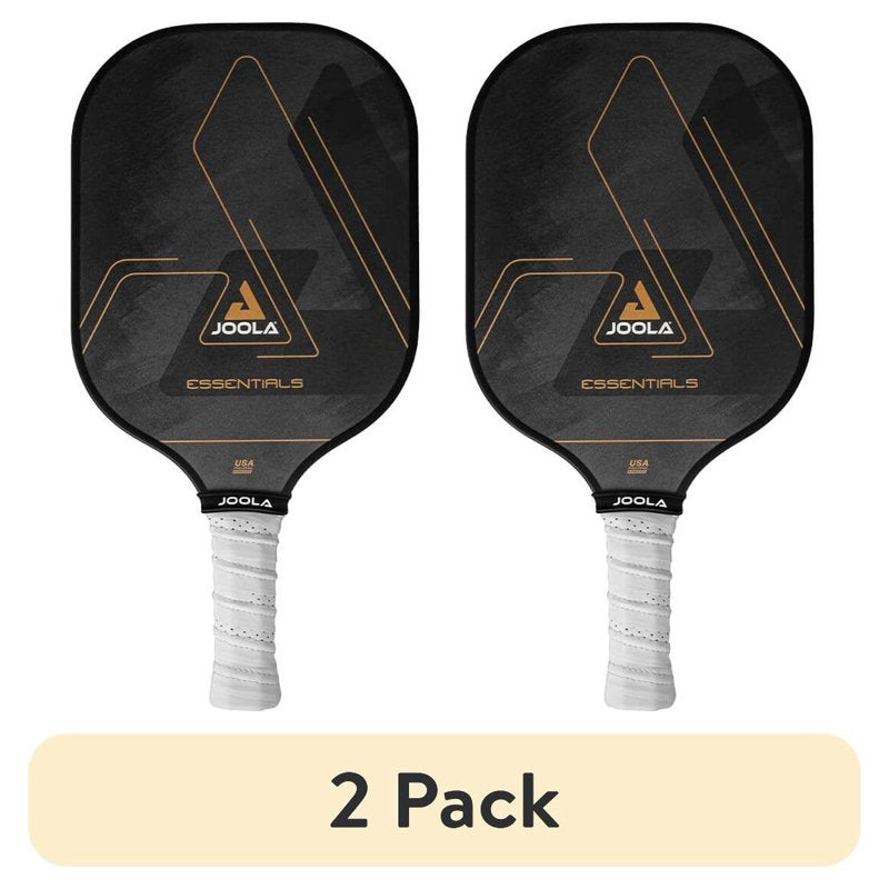 JOOLA Essentials Pickleball Paddle 2 Pack - Fiberglass USAPA Approved, Black