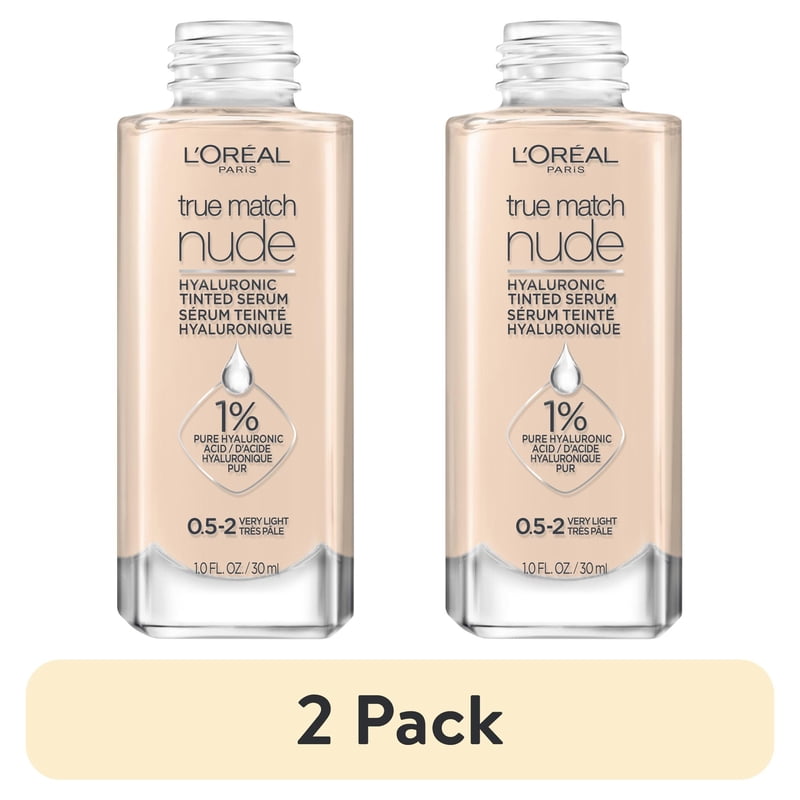 (2 pack) L'Oreal Paris True Match Hyaluronic Tinted Serum Foundation
