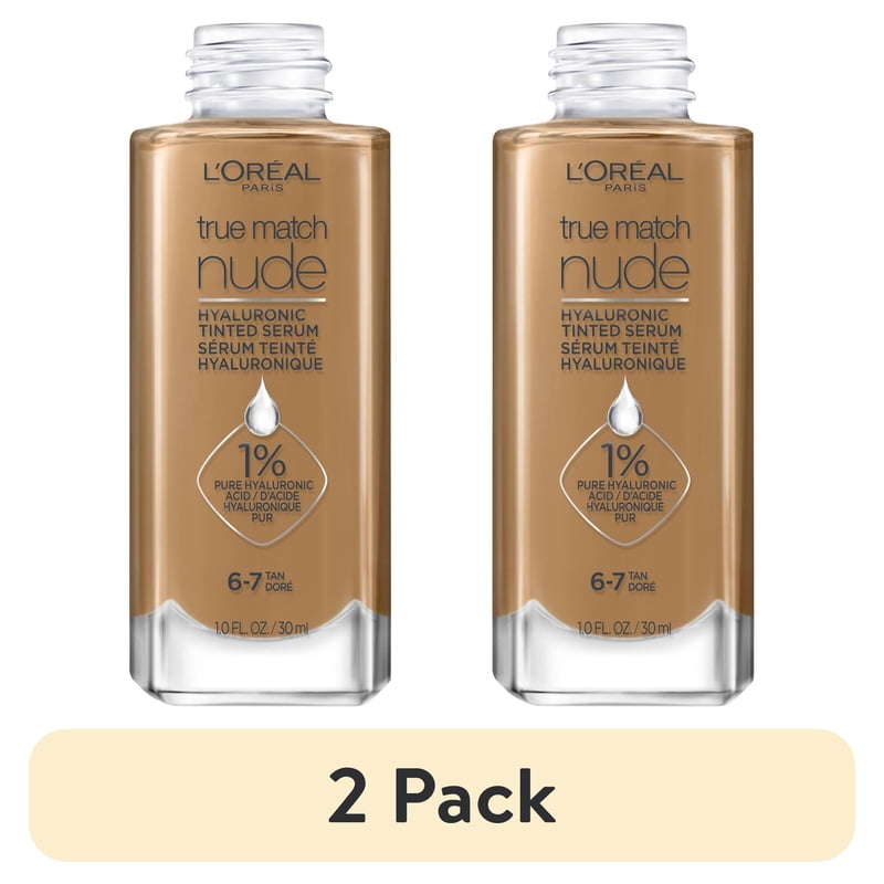 (2 pack) L'Oreal Paris True Match Hyaluronic Tinted Serum Foundation