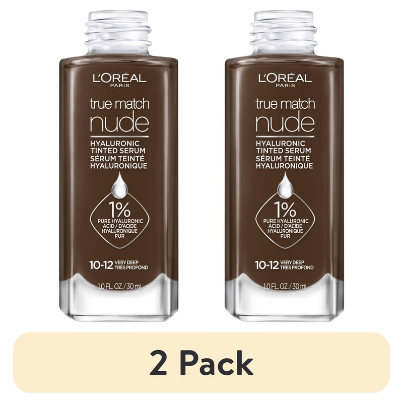 (2 pack) L'Oreal Paris True Match Hyaluronic Tinted Serum Foundation