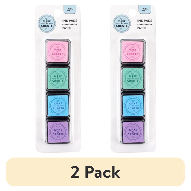 2 Pack Pastel Ink Pads for Stamping & Crafting - ArtSkills Make & Create
