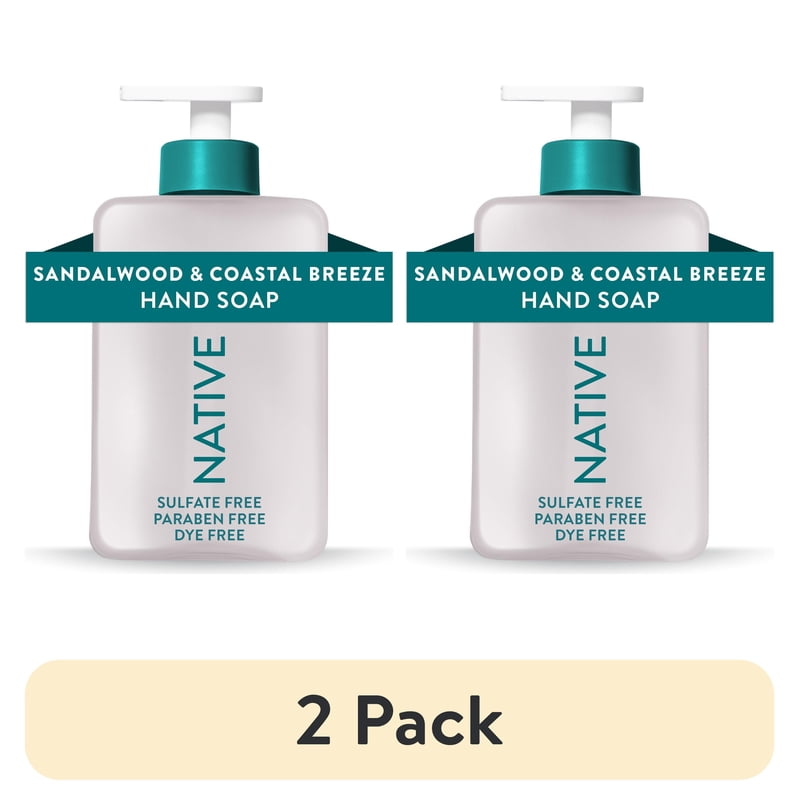 Liquid Hand Soap Pack - Sandalwood & Coastal Breeze Scent, 13 fl oz