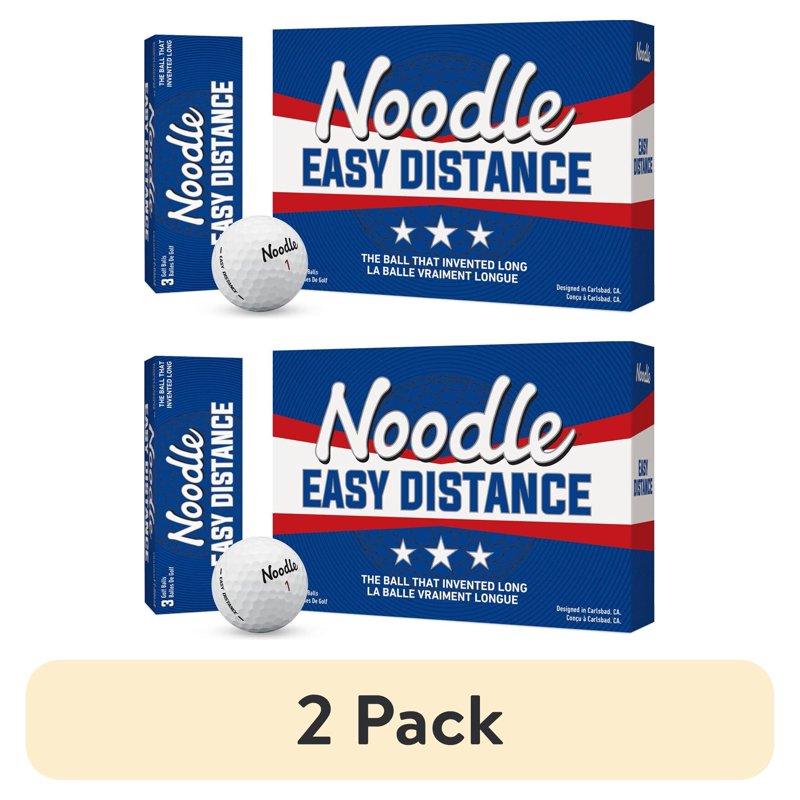 Golf Balls 12 Pack - Noodle Easy Distance Durable White Golf Balls