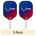 (2 Pack) ONIX V3 Pickleball Paddle – 8 oz Polypropylene Core, Edge Guard, Blue/Red