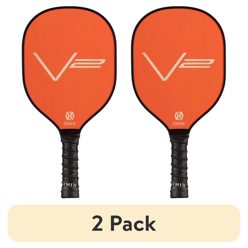 (2 Pack) Onix V2 Pickleball Paddle Orange - Baltic Birch Wood 8 oz