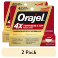 Toothache & Gum Pain Relief Cream - Fast Acting Oral Analgesic, 2 Pack