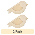(2 Pack) Unfinished Wooden Bird Shapes for Crafts, 7 Inches - DIY Decor Accents