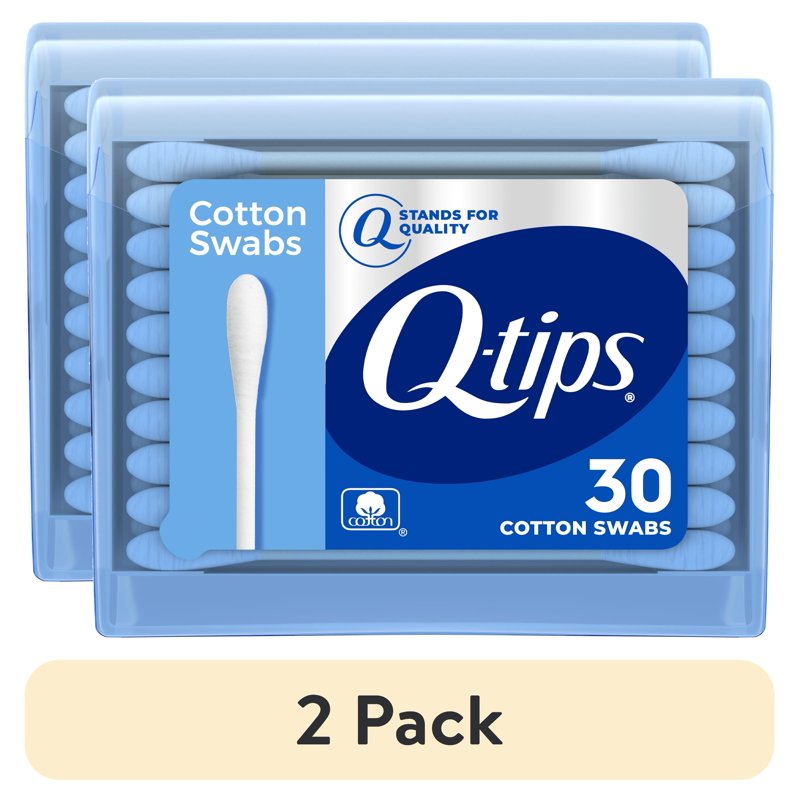 (2 Pack) Cotton Swabs Travel Size - First Aid, Beauty & Household Use - 100% Cotton