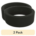 Men's Classic Silicone Ring - Durable, Lightweight, Non-Conductive - Black