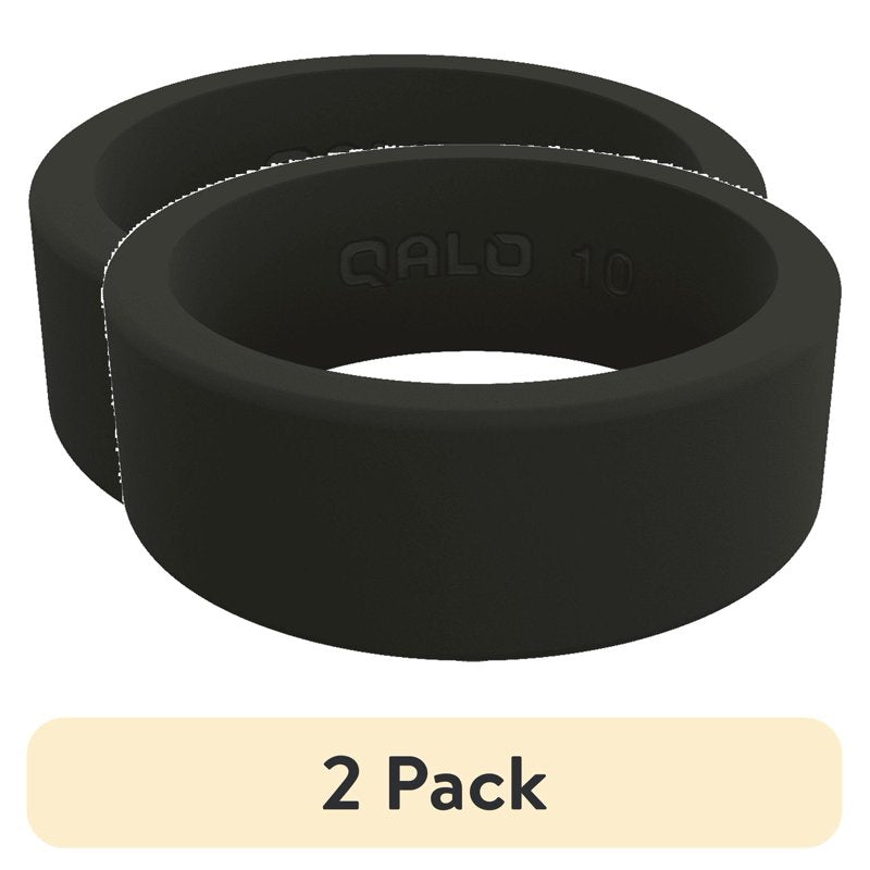 Men's Classic Silicone Ring - Durable, Lightweight, Non-Conductive - Black