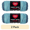 (2 Pack) Red Heart Ombre Yarn Blue-Tiful Multicolor - 100% Acrylic, 10oz/283g, 482yds
