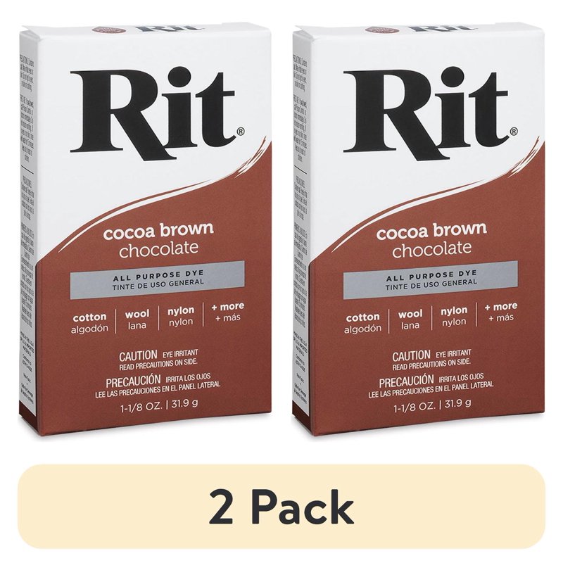 Rit All Purpose Powder Dye Cocoa Brown – Fabric Dye for Materials