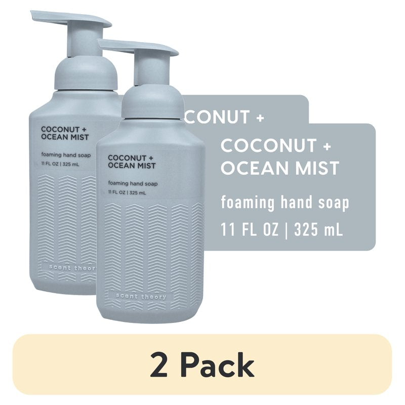 Foaming Hand Soap Coconut & Ocean Mist 2 Pack - Moisturizing & Fragrant
