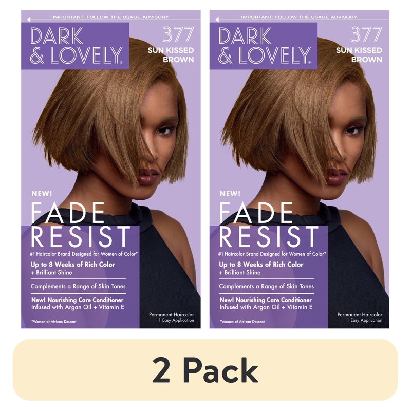 Fade-Resistant Permanent Hair Dye Set - 2 Pack, Rich Conditioning Color
