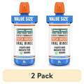 TheraBreath Fresh Breath Mouthwash Icy Mint 2 Pack - Alcohol-Free, Dentist-Formulated