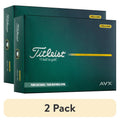 (2 Pack) Titleist AVX Golf Balls 2026 Yellow – 12pk