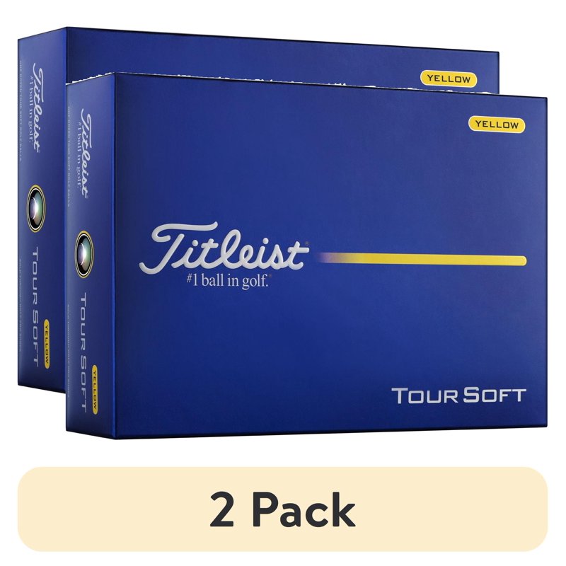 (2 Pack) Titleist 2026 Tour Soft Golf Balls 12pk - Yellow, Variation: Yellow, 2 Pack, 2026
