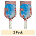 (2 Pack) Toby Pro Carbon Fiber Pickleball Paddle - 16.5", 8.1 oz, Sky Blue